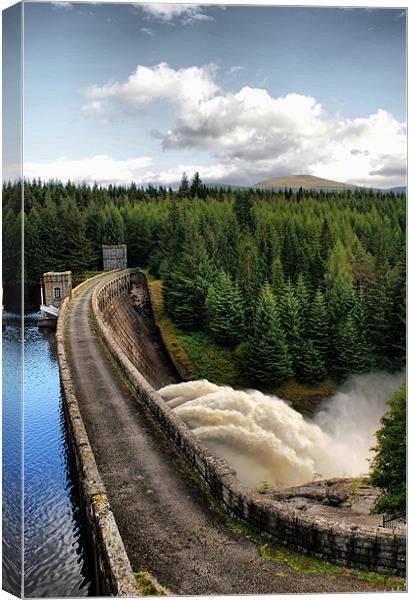 Laggan Dam, Scotland Canvas Print by Sandi-Cockayne ADPS
