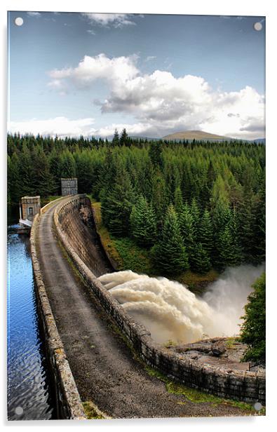 Laggan Dam, Scotland Acrylic by Sandi-Cockayne ADPS