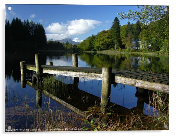 Sunny Day on Loch Ard, Trossachs, Loch Lomond, Scotland Acrylic by Wall Art by Craig Cusins