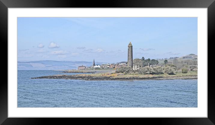Largs Pencil , in pencil sketch form Framed Mounted Print by Allan Durward Photography