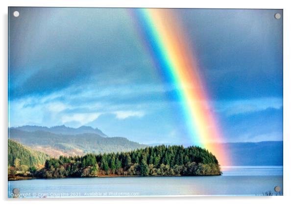 Rainbows End. Loch Awe, Scotland Acrylic by Wall Art by Craig Cusins