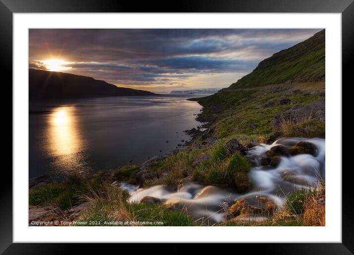 Westfjords Summer Framed Mounted Print by Tony Prower
