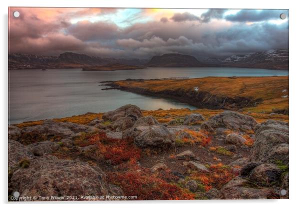 Hvalfjordur colour Acrylic by Tony Prower