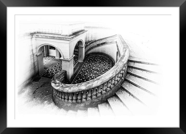 Curves arches and steps Framed Mounted Print by Ian Johnston  LRPS