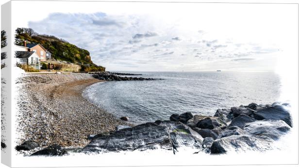 The curved bay View Canvas Print by Ian Johnston  LRPS