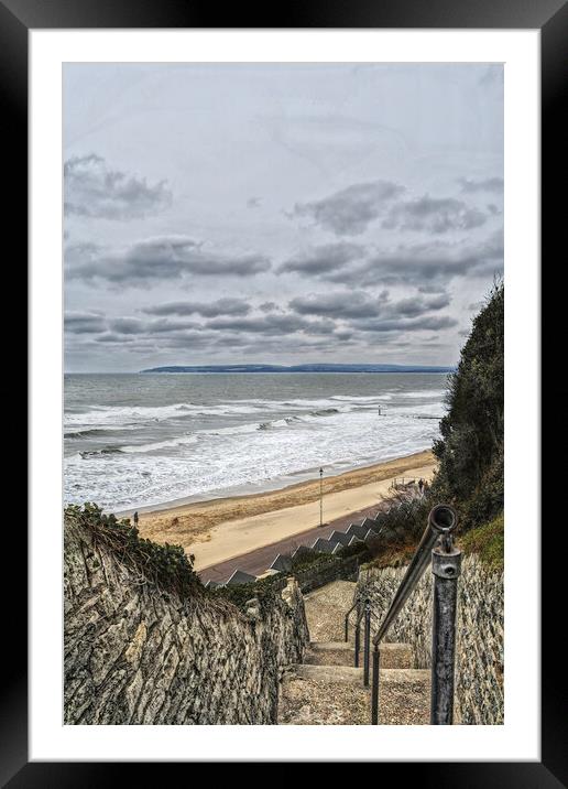 Majestic Views of Bournemouth Beach Framed Mounted Print by paul cobb