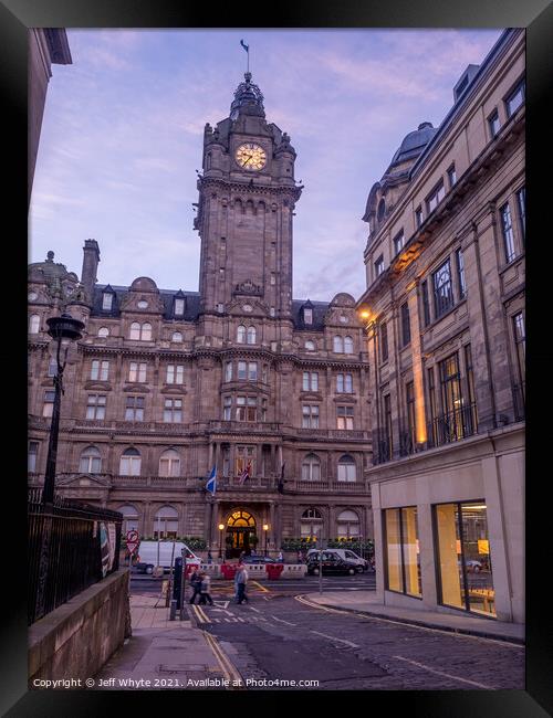 Balmoral Hotel Framed Print by Jeff Whyte