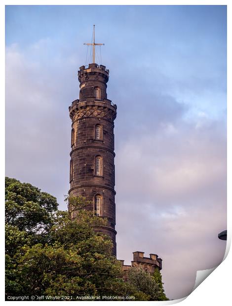 Nelson Monument Print by Jeff Whyte