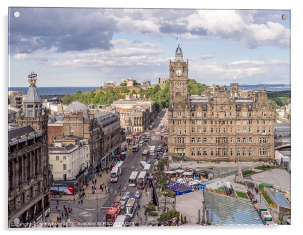 Balmoral Hotel in Edinburgh Acrylic by Jeff Whyte