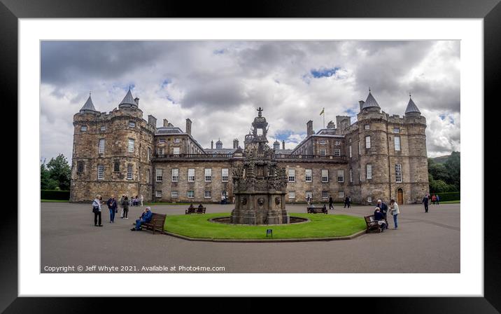 Holyrood Palace Framed Mounted Print by Jeff Whyte