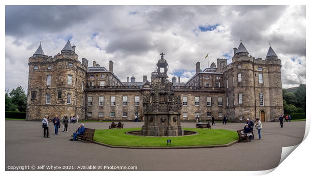 Holyrood Palace Print by Jeff Whyte