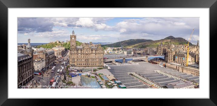 Balmoral Hotel in Edinburgh Framed Mounted Print by Jeff Whyte