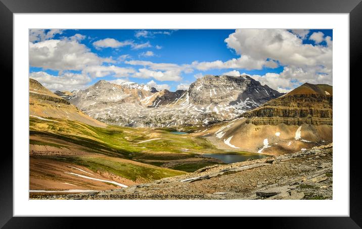 Mountain Landscape Banff Alberta Framed Mounted Print by Shawna and Damien Richard