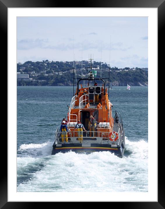 Torbay Lifeboat Framed Mounted Print by Stephen Hamer