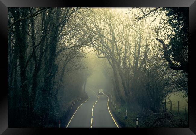 Fog On The A259 Framed Print by Chris Lord