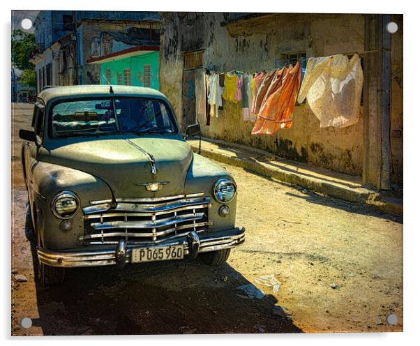 Cuban Laundry Day Acrylic by Chris Lord