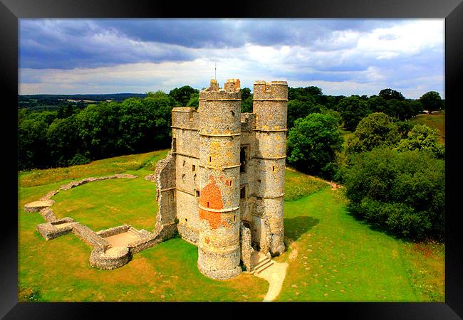 Donnington Castle (Magazine proof) Framed Print by jamie stevens Helicammedia