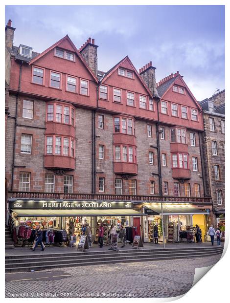 Royal Mile, Edinburgh Print by Jeff Whyte