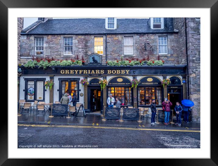 Greyfriars Bobby pub  Framed Mounted Print by Jeff Whyte