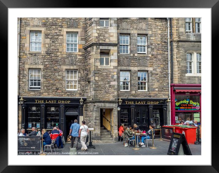 Old Town in Edinburgh Framed Mounted Print by Jeff Whyte