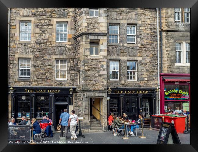 Old Town in Edinburgh Framed Print by Jeff Whyte