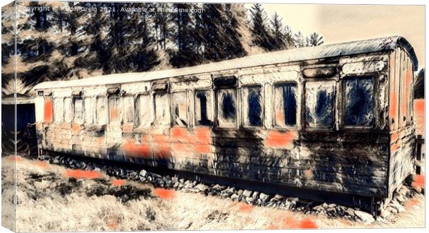 Old railway coach Canvas Print by Ralph Greig