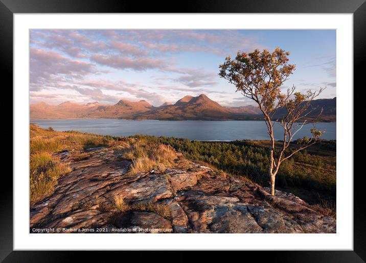 South Torridon Hills  Upper Loch Torridon SCOTLAND Framed Mounted Print by Barbara Jones