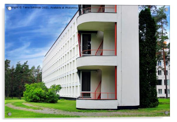 Paimio Sanatorium by Alvar Aalto, Detail Acrylic by Taina Sohlman