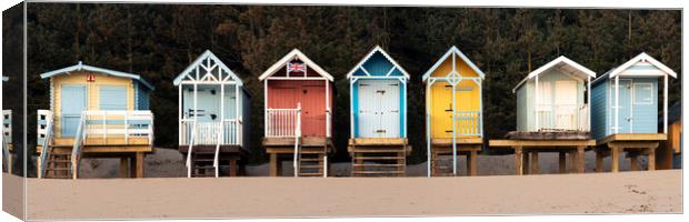 Colourful English Beach huts Canvas Print by Sonny Ryse