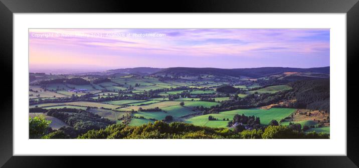 Dusk in North York Moors National Park, England Framed Mounted Print by Navin Mistry