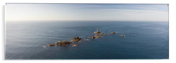 Land's End Cornwall Lighthouse Acrylic by Sonny Ryse