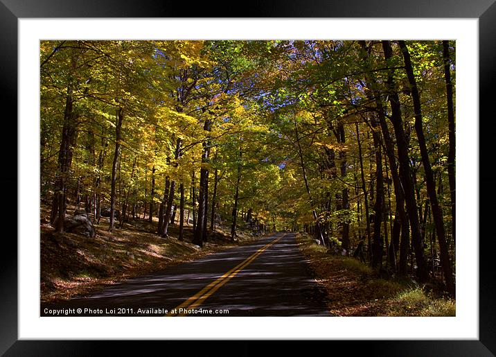 Harriman Road Framed Mounted Print by Photo Loi