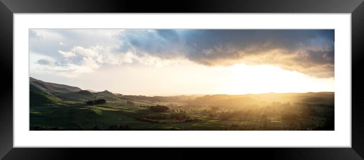 Grassington fields in the Yorkshire Dales Framed Mounted Print by Sonny Ryse