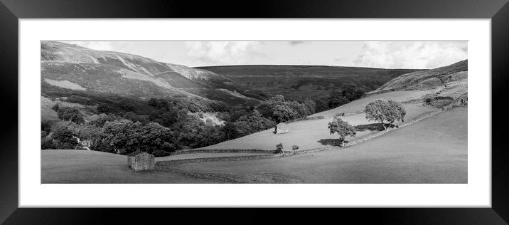 Keld hills in Swaledale Yorkshire dales Framed Mounted Print by Sonny Ryse