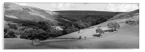 Keld hills in Swaledale Yorkshire dales Acrylic by Sonny Ryse