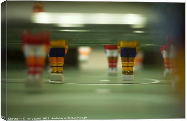 Tabletop Football #1 Canvas Print by Tony Lewis