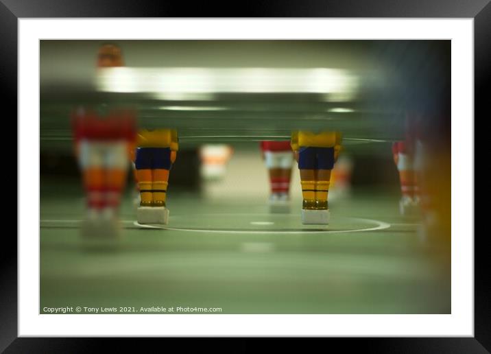 Tabletop Football #1 Framed Mounted Print by Tony Lewis