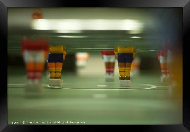 Tabletop Football #1 Framed Print by Tony Lewis