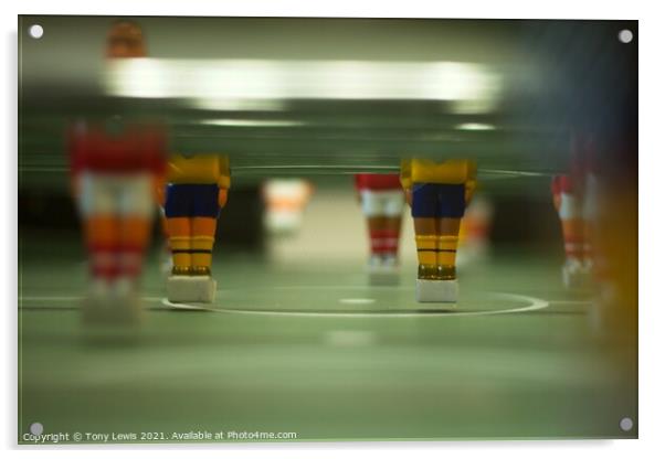 Tabletop Football #1 Acrylic by Tony Lewis