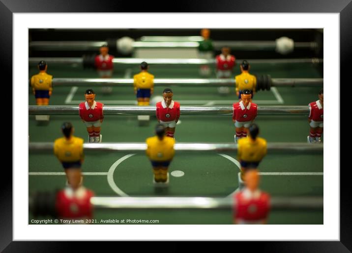 Tabletop Football #3 Framed Mounted Print by Tony Lewis