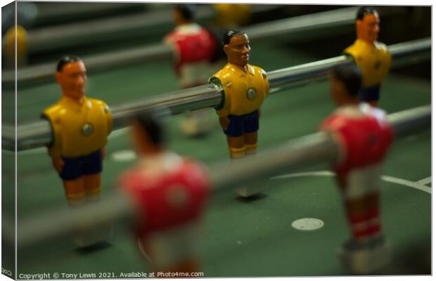 Tabletop Football #4 Canvas Print by Tony Lewis