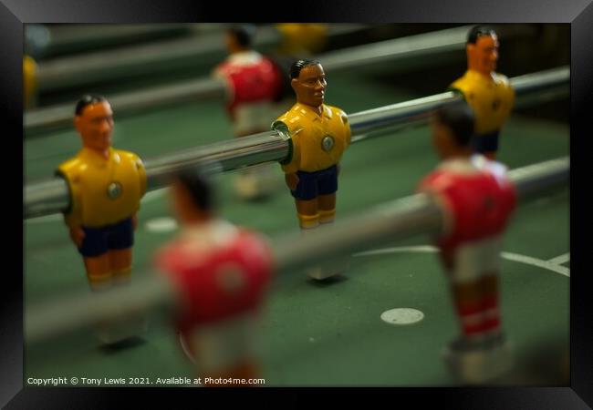 Tabletop Football #4 Framed Print by Tony Lewis