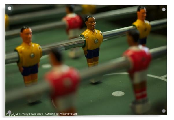 Tabletop Football #4 Acrylic by Tony Lewis
