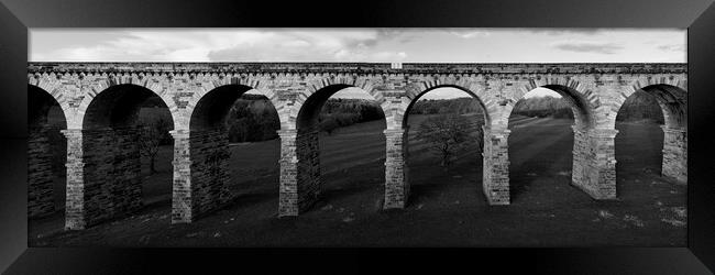 Yorkshire Viaduct black and white Framed Print by Sonny Ryse