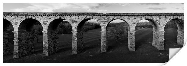 Yorkshire Viaduct black and white Print by Sonny Ryse
