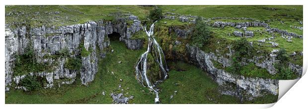 Yorkshire dales waterfall Print by Sonny Ryse