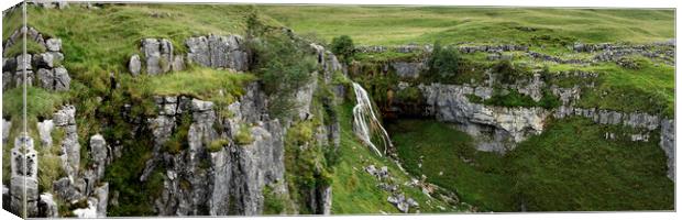 Yorskhire Dales waterfall Canvas Print by Sonny Ryse