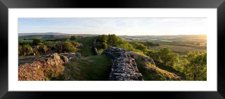 Hadrians Wall England Framed Mounted Print by Sonny Ryse