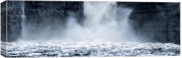 High Force waterfall England Canvas Print by Sonny Ryse