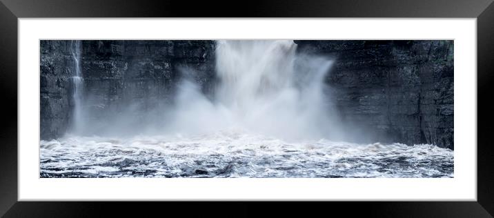 High Force waterfall England Framed Mounted Print by Sonny Ryse